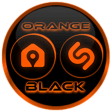 Icon of program: Flat Black and Orange Ico…