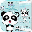 Icon of program: Blue Love Panda Theme