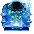 Icon of program: Neon Tech Skull Themes HD…