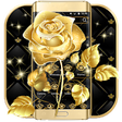 Gold Rose Flower Theme icon