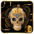 Icon of program: 3D Golden Flaming Skull L…