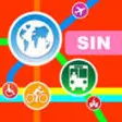 Icon of program: Singapore City Maps - Dis…