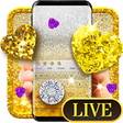Icon of program: 3D Gold Glitter Keyboard