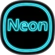 Icon of program: Neon icon pack ligth Blue…