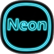 Icon of program: Neon icon pack ligth Blue…