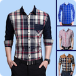 Icon of program: Men Check Shirt Photo Sui…