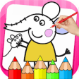 Icon of program: pepa Coloring Book Pig Dr…