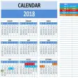 Icon of program: 2018 Calendar Template fo…