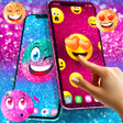 Icon of program: Emoji glitter live wallpa…