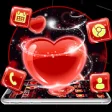 Icon of program: Glossy Red Sparkle Heart …