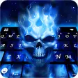 Icon of program: Flaming Skull 3d Keyboard…