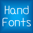Icon of program: Hand2 fonts for FlipFont …