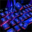Icono de programa: Cool Blue Red Light Keybo…