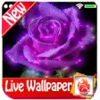 Icon of program: Purple flowers Live Wallp…