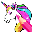 Icon of program: Rainbow Glitter Coloring …