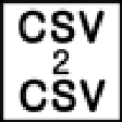 Icon of program: CSV2CSV