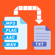 Icono de programa: Audio to text