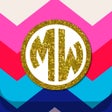 Icon of program: Monogram Wallpaper DIY Gl…