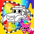PINKFONG! Cars Coloring Book: Fire Trucks, Police Cars & More icon