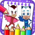 Icono de programa: Pj superhero Masks Colori…
