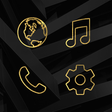 Icono de programa: Lines Gold - Icon Pack (F…