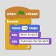 Icon of program: Start Scratch: Tutorials …