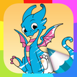 Icon of program: Dragon Coloring Book: Col…