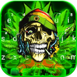 Icono de programa: Neon Green Weed Skull Key…