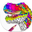 Icon of program: Adult Dinosaur Coloring P…