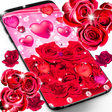 Icono de programa: Red rose live wallpaper