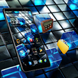 Icono de programa: 3D Icon Black Blue Cube B…