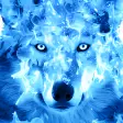 Icon of program: Ice Fire Wolf Wallpaper