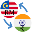 Icon of program: Indian rupee to Malaysian…