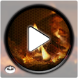 Icono de programa: Burning wood fireplace