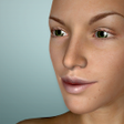 Face Model - 3D virtual human head pose tool icon