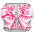 Icono de programa: Pink Diamond Bow Keyboard