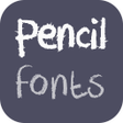 Icon of program: Pencil Fonts for FlipFont