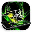 Icon of program: Green Weed Skull Theme