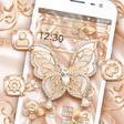 Icono de programa: Rose Gold Diamond Butterf…