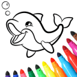 Icon of program: Dolphin and fish coloring…