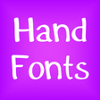Icono de programa: Hand fonts for FlipFont …