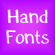 Icon of program: Hand fonts for FlipFont  …