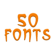 Icon of program: Fonts for FlipFont 50 #24