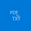 Icon of program: PDF2TXT for Windows 10