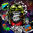 Icono de programa: Monkey Graffiti Theme