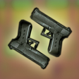 Gun, target and shooting icon