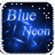 Blue Neon Emoji Keyboard Theme icon