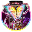 Icono de programa: Shiny Yellow Neon Butterf…