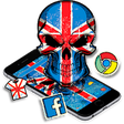 Icono de programa: Union Jack Flag Skull The…