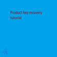 Icon of program: product key finder tutori…